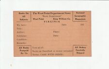 West Point VA    West Point Department Store  Notice of Book In Stock  1930's picture