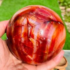 2.50lb Natural Red Agate Ball Quartz Crystal Energy Sphere Specimen Healing picture