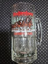 Vintage Anheuser Busch Budweiser Glass Mug Heavy 32oz+ picture