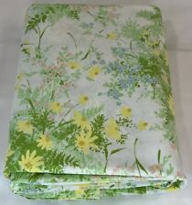 Springmaid Wondercale Queen Flat Sheet No-Iron Percale Floral Flowers Daiseys picture