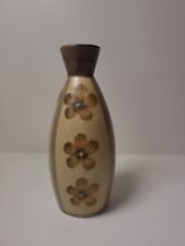 Vintage Napcoware Ceramic Bud Vase Hand Painted Floral Design 6.5