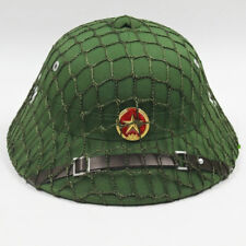 New VIETCONG VC PITH HELMET HAT GREEN Colour WITH RED STAR BADGE Helmet Net picture