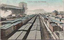 Fort William Ontario CPR Yards Canadian Pacific Railway Cars c1906 Postcard H26 picture
