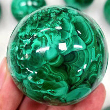 Natural Malachite Ball Green Quartz Sphere Ore Original Stone Healing Energy Gem picture