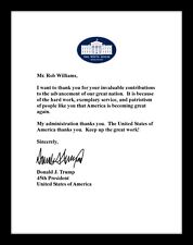 Donald Trump 8.5 x 11 Signed Letter Personalized YOUR NAME president MAGA  picture