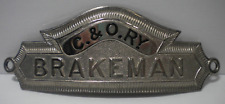 Vintage Chesapeake & Ohio RY C&O RY Brakeman Hat Badge Train Employee Railroad picture