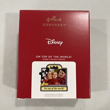 2021 Hallmark ON TOP OF THE WORLD Disney Mickey Mouse Keepsake Ornament NIB picture