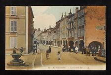 1910s La Grande Rue Bicycle Remiremont France Vosges Co Postcard picture