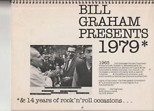 EPHEMERA: BILL GRAHAM PRESENTS 1979 CALENDAR, ROCK 'N ROLL PHOTOS 1965-1978 picture
