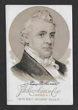 c1880's H603 Larkin Trade Card - Sweet Home Soap Presidents - James Buchanan picture