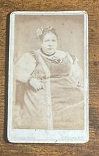 Madame Sherman Antique CDV Photograph Circus Performer Giant Lady 675 Pounds NYC picture