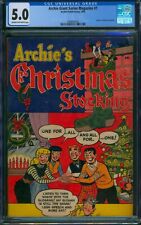 Archie Giant Series Magazine #1 (1954) ⭐ CGC 5.0 ⭐ Christmas Stocking Golden Age picture