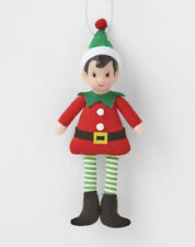 Target Wondershop Boy Elf Ornament 8” inch Plush Fabric Christmas picture