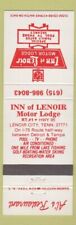 Matchbook Cover - Inn of Lenoir Motor Lodge Al's Restaurant Lenoir City TN picture