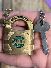 Small Vintage Yale & Towne Padlock With 2 Keys picture