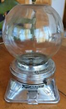 Vintage 1950s Machine 1 Cent Hart Gum Ball Company Glass Globe Non-Working picture