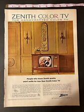 1964 Zenith Color TV: Valencia Model 6151H-U Italian Provincial Vintage Print Ad picture