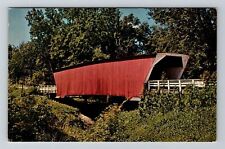 Winterset IA-Iowa, McBride Bridge, Spans North Branch, Vintage Postcard picture