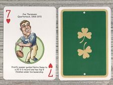 New Single Irish Football Sport Hero Swap Playing Card-Joe Theisman picture