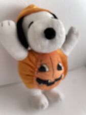 Peanuts Side Stepper Halloween Pumpkin Snoopy 13” Musical Dancing Gemmy 2019 EUC picture