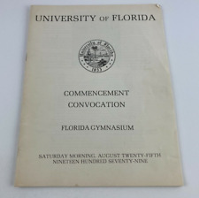 1979 University of Florida Commencement Convocation Program 8/25/1979 picture