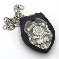 Resident Evil Stars Dep Raccoon Police Dep Grey Badge with Leather Holder picture