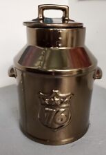 McCoy 154 Bicentennial 1776-1976 BRONZE Liberty Bell Milk Can Cookie Jar USA picture