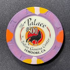 Palace Indian Gaming California $500 casino chip white inlay obsolete poker M500 picture
