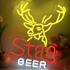 Symone Stag Beer Neon Signs for Wall Decor,Dimmable Beer Deer Led Neon picture