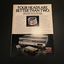 1980 JVC Vidstar Video Cassette Recorder VHS 4 Head VCR Print Ad Original picture