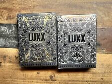 2 sealed LUXX decks SILVER & GOLD Playing Cards by Legends 🚲 picture