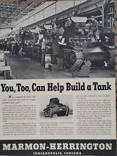 1942 Marmon-Herrington Fortune WW2 Print Ad Q3 Tanks Manufacturing Plant War picture