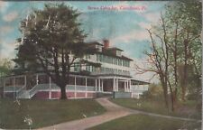 Spruce Cabin Inn Canadensis Pennsylvania 1911 Mountain Home PM Postcard picture