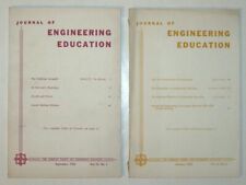 Vintage JOURNAL of ENGINEERING EDUCATION September 1962 & October 1962 picture