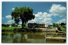 c1960 Exterior View Kernan Riverview Restaurant Princeton Iowa Unposted Postcard picture