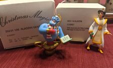 Disney Christmas Magic Aladdin & The Genie Ornaments BRAND NEW Perfect Pair picture