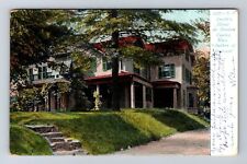 Newton MA-Massachusetts, Smith's House, Author of America Vintage c1908 Postcard picture