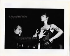 Singer Meatloaf and female singer in concert 1983, B&W 8x10 Darkroom print picture