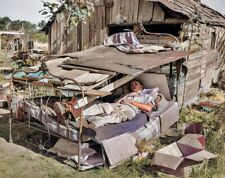 1939  SHELTER - DEPRESSION ERA Colorized 8.5x11 PHOTO picture