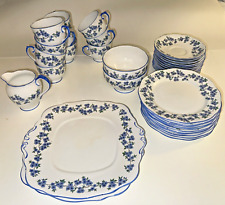 Collection of Rare Roslyn China Blue #4730 picture