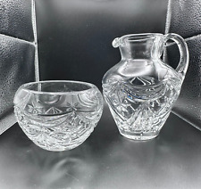 Royal Doulton Crystal Sugar Creamer Set Broadway Discontinued Pattern 1998 picture