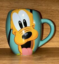 Authentic Disney Parks Coffee Mug Teal Pluto Woof Barrel Shaped picture