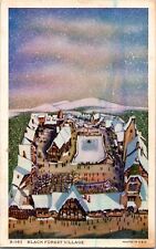 CA-258 IL Chicago Black Forest Village World's Fair Linen Postcard picture