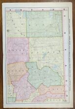Antique 1892 MODOC LASSEN PLUMAS SIERRA BUTTE SHASTA COUNTIES CALIFORNIA Map picture