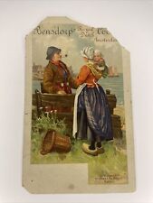 Bensdorp's Royal Dutch Cocoa Advertisement Boston MA Vintage c1900 Postcard P1 picture