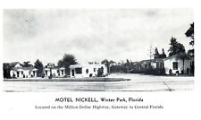 Motel Nickell Winter Park, FL Hotel Motel Advertising POSTCARD picture