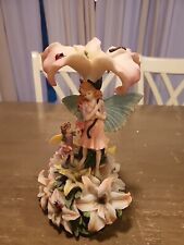Vintage fairy music box lilies ladybugs tune” Waltz of the flowers” picture