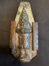 Antique Eppelsheimer Farther Christmas hands clasped pointed hood chocolate mold picture