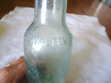 Rare WALTER B. CO. APPLETON, WIS. Light Green Beer Bottle 9-1/4