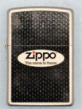 Vintage 2010 Zippo The Name In Flame Black Chrome Zippo Lighter NEW picture